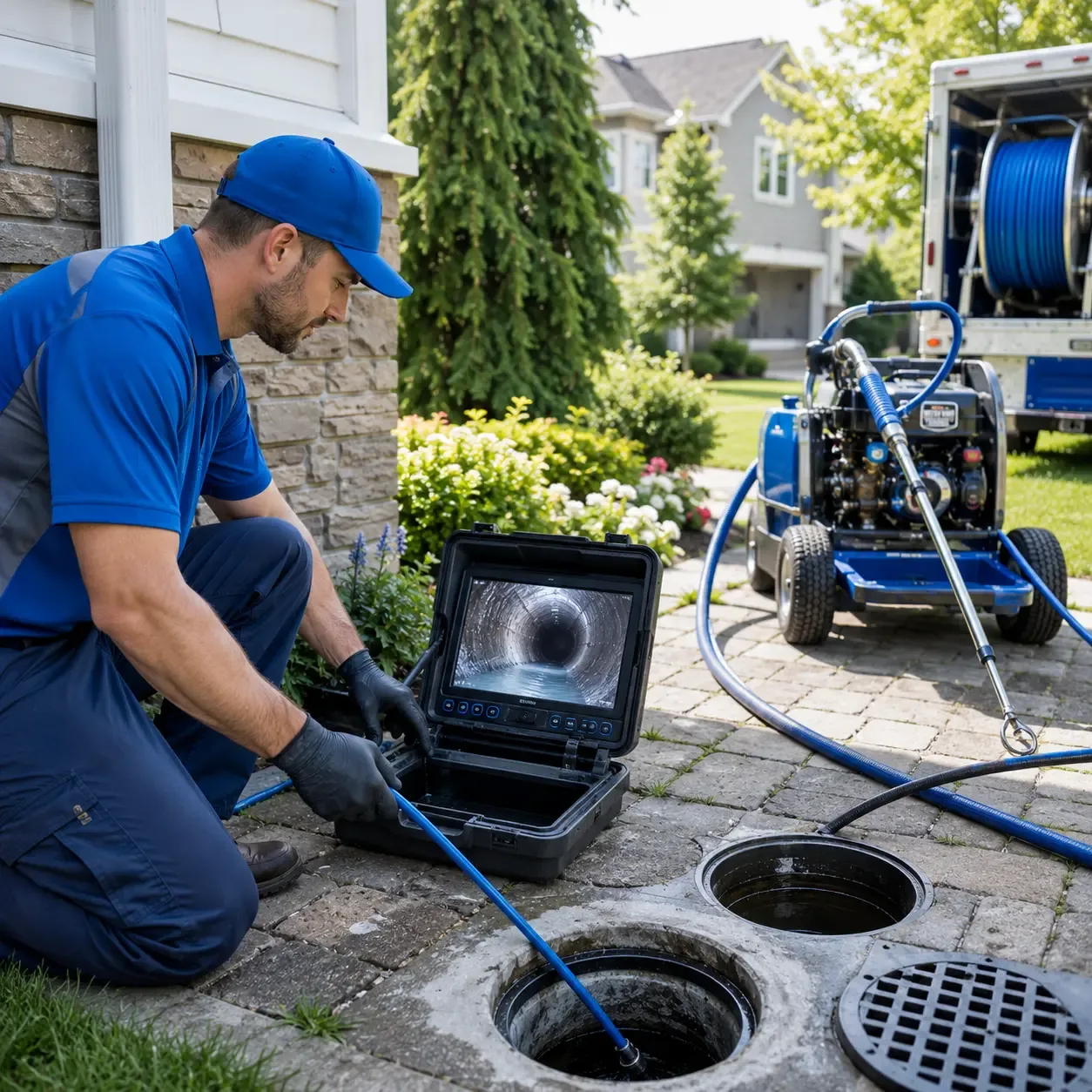 Outdoor drain cleaning professionals serving Plainfield, PA