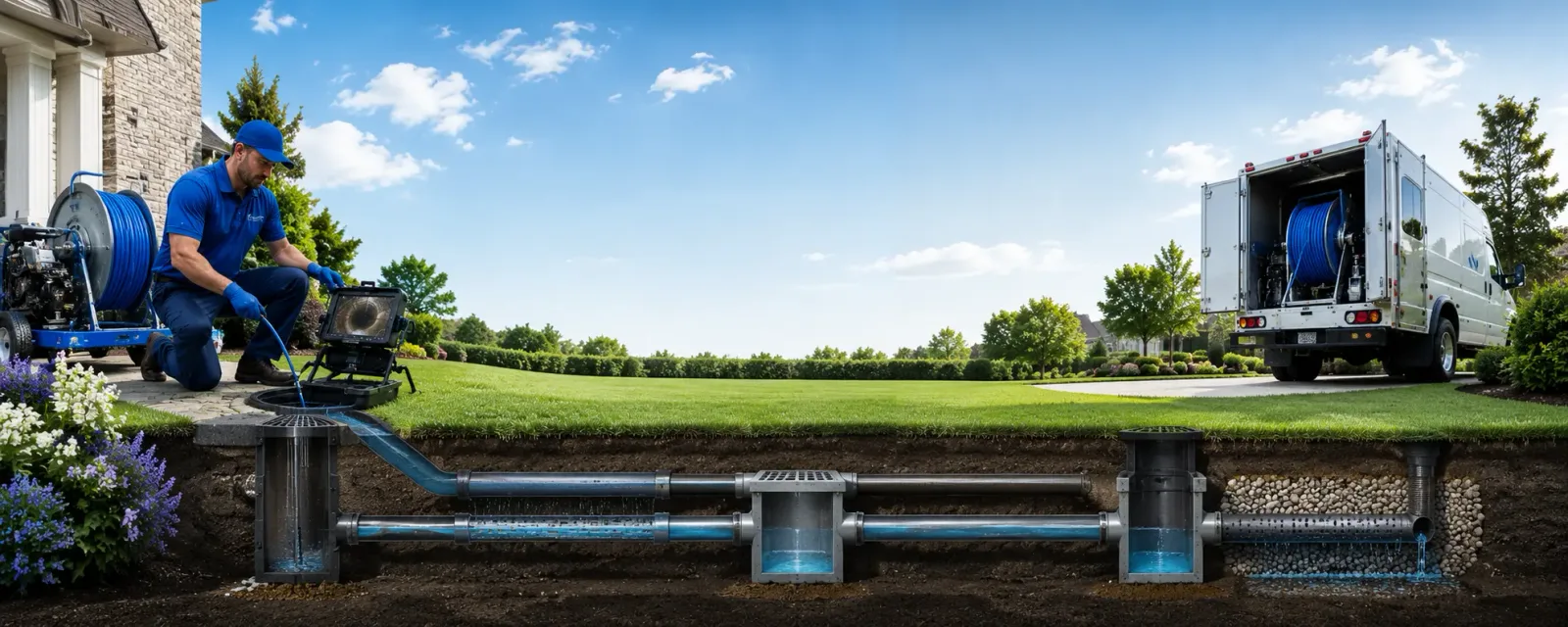 Outdoor drain cleaning information for Plainfield, PA